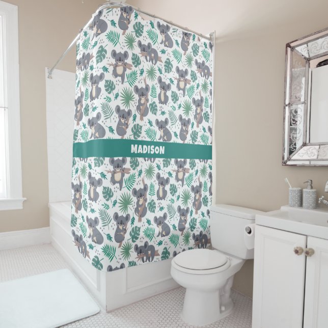 Custom Name Cute Koalas Pattern (In Situ)