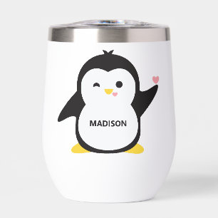 Custom name cute penguin