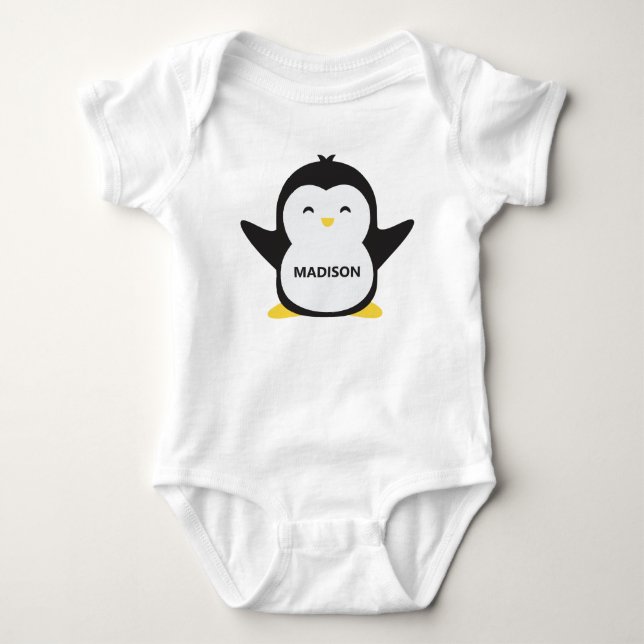 Custom name cute penguin shirts (Front)