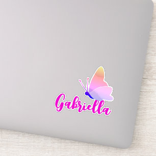 Custom Name Cute Rainbow Butterfly Graphic Sweet