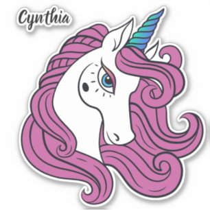 Custom name Cute Unicorn