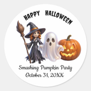 Custom Name Cutie Spooky Halloween Sticker
