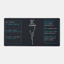 Custom Name Cyberpunk Developer Desk Mat | Dark Mo