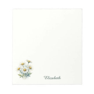 Custom Name Daisy Notepad