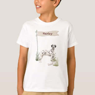 Custom Name Dalmatian Pet  Dog T-Shirt