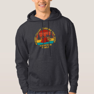 Custom Name Date Location Matching Family Camping Hoodie