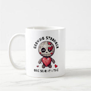 Custom Name Date Voodoo Doll Scar  Coffee Mug