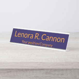 Custom Name Desk Name Plate for Office Decor