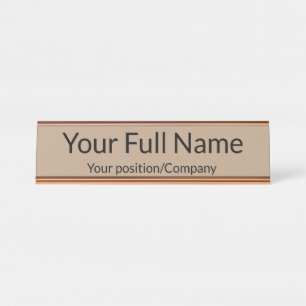 Custom Name Desk Name Plate for Office Decor