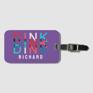 Custom Name Dink Personalized Pickleball Game Team Luggage Tag