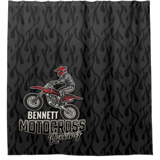 Custom NAME Dirt Bike Rider Motocross Racing (Front)