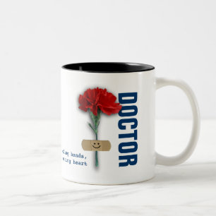Custom Name Doctor Appreciation Gift  Two-Tone Coffee Mug