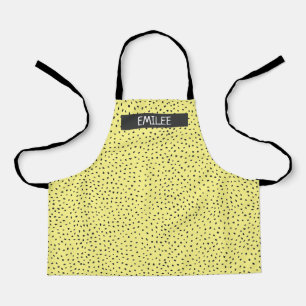 Custom Name Doodle Dots All-Over Print Apron