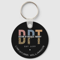 Custom Name DPT Doctor of Physical Therapy Cheetah