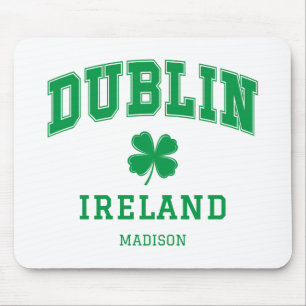 Custom Name Dublin Ireland Mouse Pad