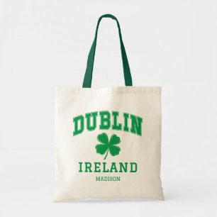 Custom Name Dublin Ireland Tote Bag
