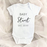 Custom Name Due Date Pregnancy Announcement Reveal