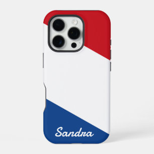 Custom Name Dutch Flag iPhone 16 Pro Case