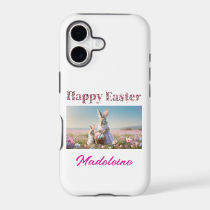 Custom Name Easter Bunny Field of Easter Eggs