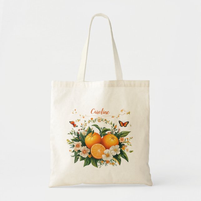 Custom Name Eco-Friendly  Tote Bag (Front)