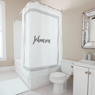 Custom Name Elegant Black & White