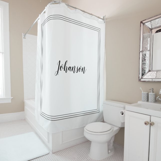 Custom Name Elegant Black & White (In Situ)