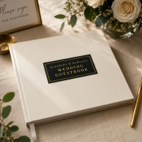 Custom Name Elegant Minimalist Ivory and Black