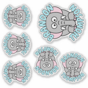 Custom Name Elephant Zoo Animal