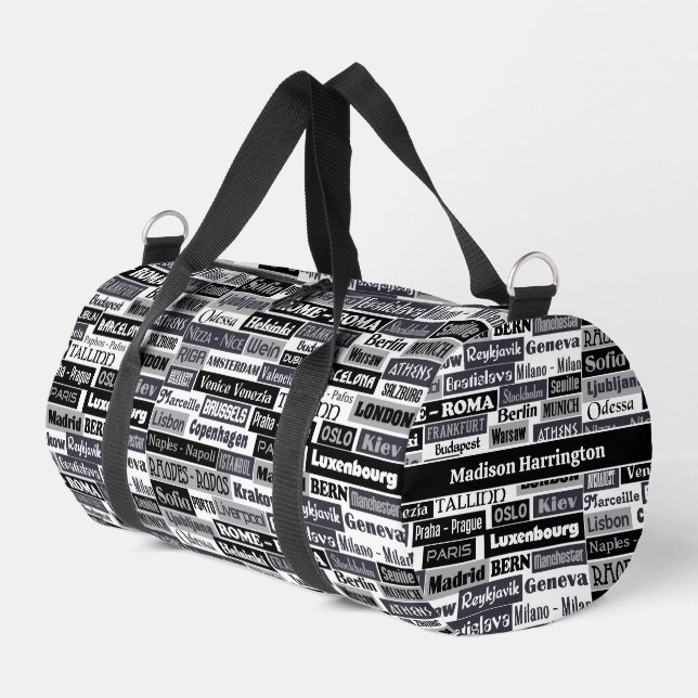 Custom Name European Traveller Duffle Bag (Left Corner)