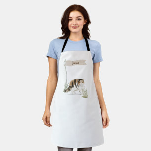 Custom Name Exotic Short Hair Cat Pet Apron