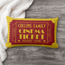 Custom Name Family Cinema Ticket