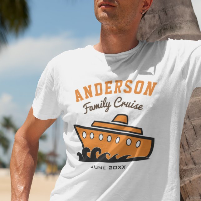 Custom Name Family Cruise Vacation T-Shirt (Creator Uploaded)