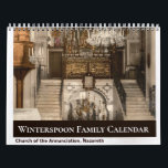 Custom Name Family Holy Land Bible  Calendar<br><div class="desc">Vintage full-color photographs of holy sites in the Holy Land that were captured by travelers to the region in the 19th Century. Each calendar page features a site sacred to Christians and part of the journey in the Holy Land.</div>