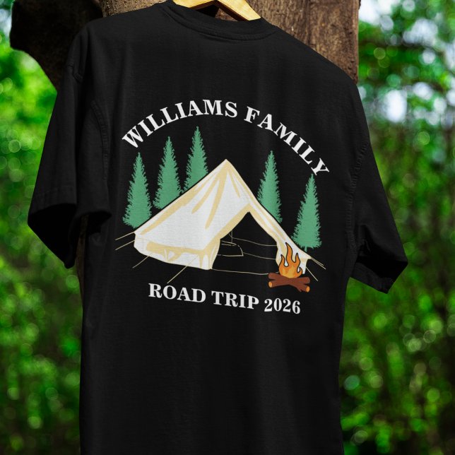 custom name family vacation mountain Road Trip T-Shirt (Creator Uploaded)