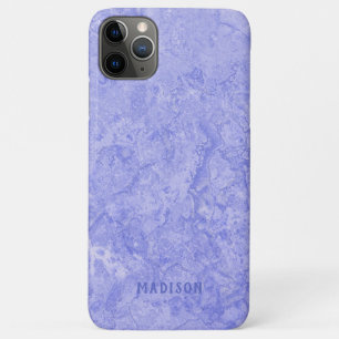Custom name Faux Blue Marble phone cases