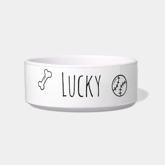 Custom Name Feeding&Water Dog Bowl