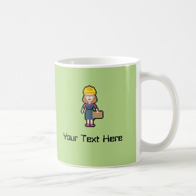 Custom Name Female Engineer Coffee Mug (Right)
