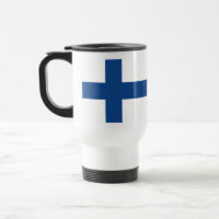 Custom name Finnish Flag mugs