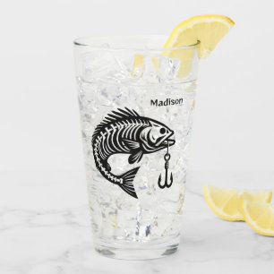 Custom Name Fish Glass
