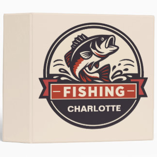 Custom Name Fishing Binder