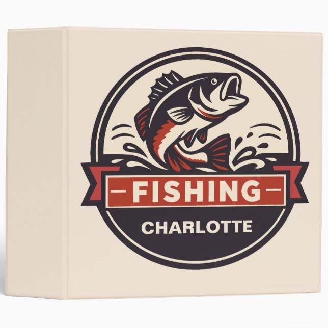Custom Name Fishing Binder (Front/Spine)