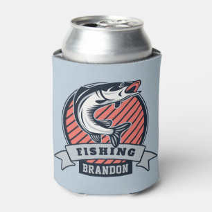 Custom Name Fishing Logo can cooler