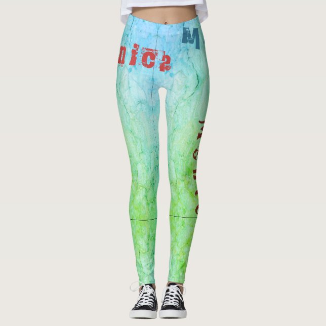 Custom Name Fitness Leggings (Front)