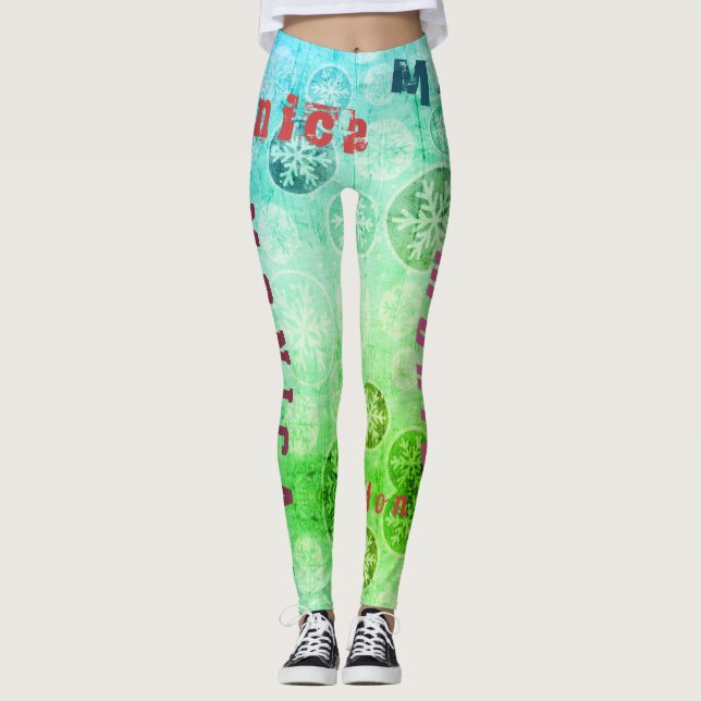 Custom Name Fitness Leggings (Front)