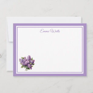 Custom Name Flat Note Card