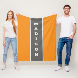 Custom name fleece blanket