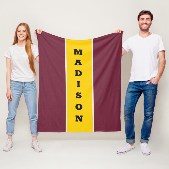 Custom name fleece blanket (In Situ)