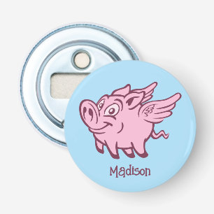 Custom Name Flying Pig Bottle Opener