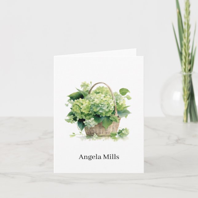 Custom Name Folded Note Card (Front)