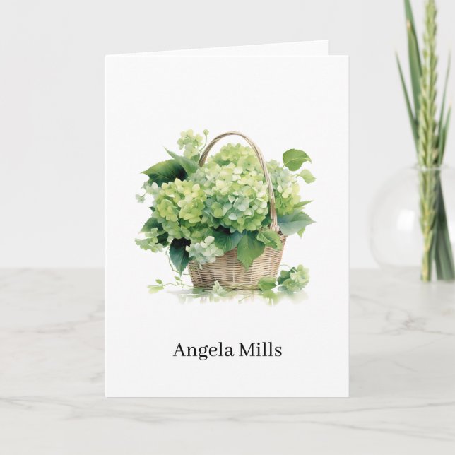 Custom Name Folded Note Card (Front)